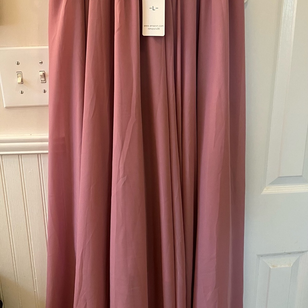 Mauve Tulle Maxi Skirt